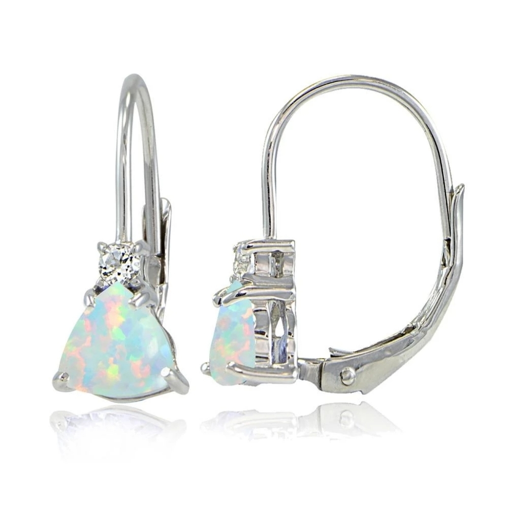 Sterling silver drop earrings